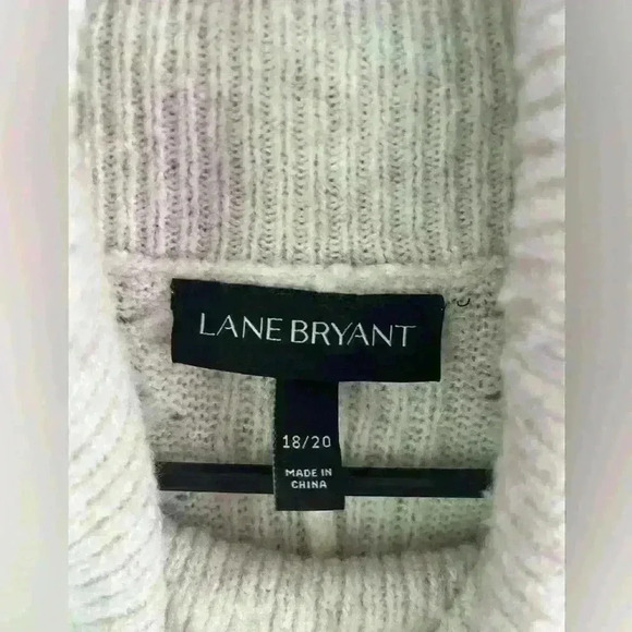 Lane Bryant Wool Blend Cowl neck Sweater size 18/20 - Picture 6 of 12